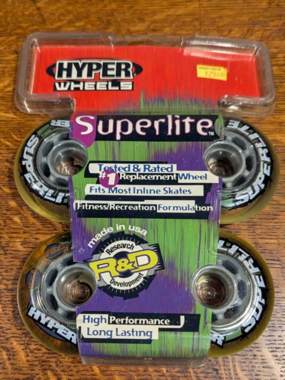 Hyper Wheels 1995 Superlite Made in USA Inline Skate Replacement Wheels